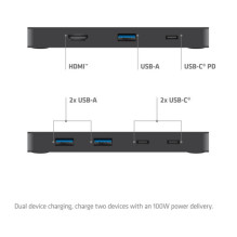 Pārslēdzējs Club 3D Club3D KVM pārslēdzējs 4K60Hz 2x USB-C HDMI / 3xUSB / USB-C 100W PD Pārslēdzējs Club 3D Club3D KVM pārslēdzējs 4K60Hz 2x USB-C HDMI / 3xUSB / USB-C 100W PD