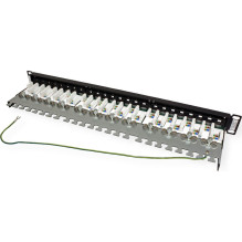 TRENDnet 24 lizdų Cat6A ekraninė 19" lizdų plokštė TRENDnet 24 lizdų Cat6A ekraninė 19" lizdų plokštė