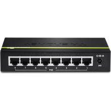 TRENDnet Switch 8-port Gbit PoE+ 123W Metal TRENDnet Switch 8-port Gbit PoE+ 123W Metal