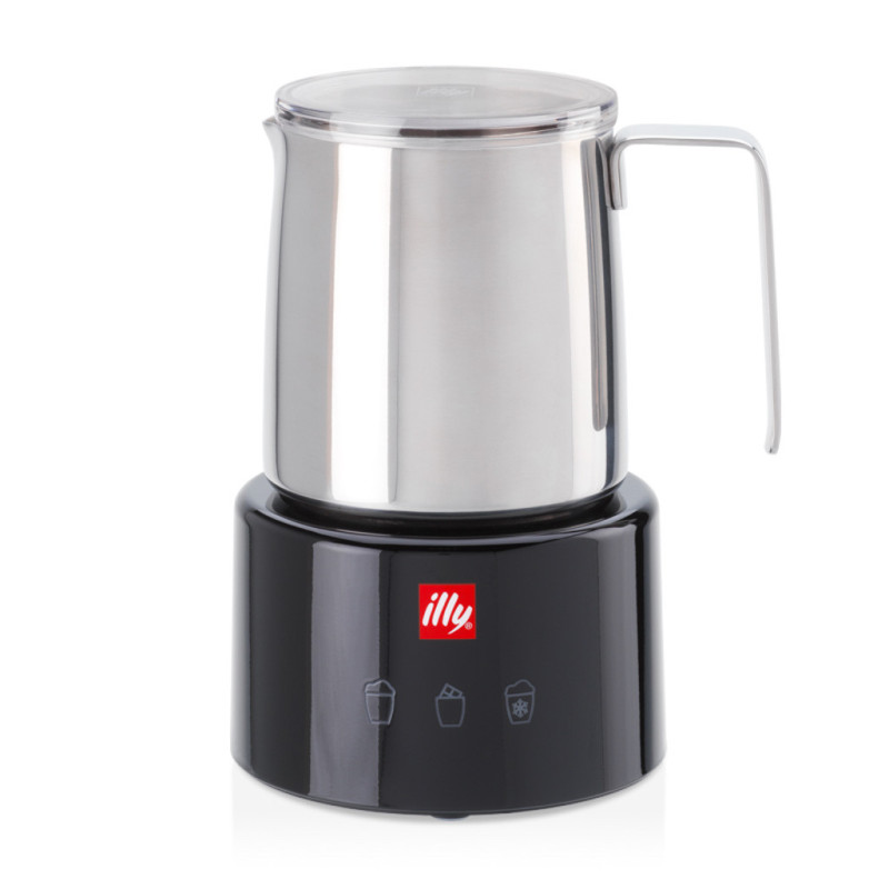 Illy 23760 pieno plakiklis / šildytuvas Juoda, nerūdijančio plieno