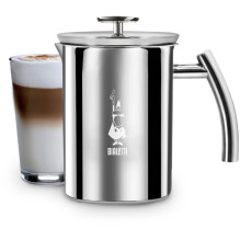 Bialetti Nerūdijančio plieno pieno plakiklis su indukcine funkcija (kapučinatorius), 330ml Bialetti Nerūdijančio plieno pieno plakiklis su indukcine funkcija (kapučinatorius), 330ml