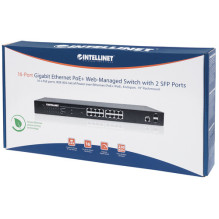 Switch Intellinet Network Solutions GIGABIT 16X 10 / 100 / 1000 RJ45 POE+ 2X SFP MANAGED (561341) Switch Intellinet Network Solutions GIGABIT 16X 10 / 100 / 1000 RJ45 POE+ 2X SFP MANAGED (561341)