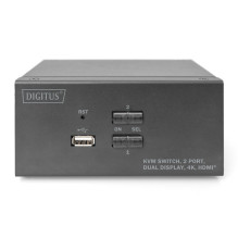 KVM jungiklis, 2 prievadai, HDMI, dvigubas ekranas, 4K 30Hz KVM jungiklis, 2 prievadai, HDMI, dvigubas ekranas, 4K 30Hz