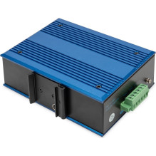 Jungiklis Digitus DIGITUS pramoninis 8-portu 10/100 PoE nevaldomas Blue Jungiklis Digitus DIGITUS pramoninis 8-portu 10/100 PoE nevaldomas Blue