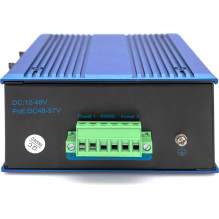 Jungiklis Digitus DIGITUS pramoninis 8-portu 10/100 PoE nevaldomas Blue Jungiklis Digitus DIGITUS pramoninis 8-portu 10/100 PoE nevaldomas Blue