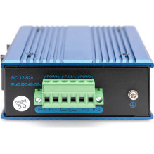 DIGITUS industrial switch 4 ports 10 / 100 Blue