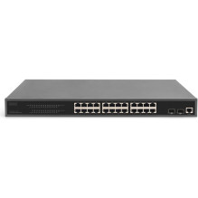 Managed Gigabit Ethernet PoE L2 switch Digitus Digitus with 24 ports