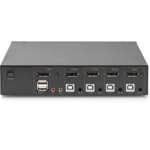 Switch Digitus DIGITUS KVM switch, 4K60HZ, 4x1 DP input, 1x DP USB output