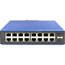 Valdomas pramoninis L2 gigabito komutatorius Digitus DN-651158 16 prievadų 2 prievadai