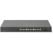 Switch Digitus Digitus 24 portu Gigabit tīkla pārslēdzējs, 19 collu, nevadāms, 2 Uplink porti, SFP Switch Digitus Digitus 24 portu Gigabit tīkla pārslēdzējs, 19 collu, nevadāms, 2 Uplink porti, SFP