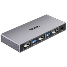 Unitek KVM jungiklis 8K@60Hz USB 3.0 5Gbps DP Unitek KVM jungiklis 8K@60Hz USB 3.0 5Gbps DP