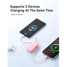 Joyroom JR-PR2L 10 000 mAh 35W zwbudowanym zwijanym kabelis USB-C Joyroom JR-PR2L 10 000 mAh 35W zwbudowanym zwijanym kabelis USB-C