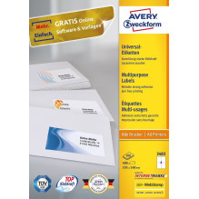 Avery Zweckform, Avery Labels 105 x 148mm, A4 (3483) Avery Zweckform, Avery Labels 105 x 148mm, A4 (3483)