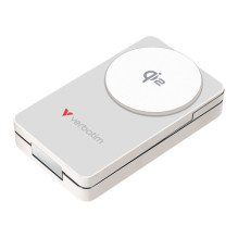 Powerbank Verbatim Verbatim sulankstomas 3-in-1 magnetinis belaidis PB 10000mAh White 32296