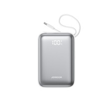 Joyroom Power Bank with Digital Display Type-C, PD 22.5W, 20000 mAh with built-in Double Type-C Cable, White (JR-PBF29) Joyroom Power Bank with Digital Display Type-C, PD 22.5W, 20000 mAh with built-in Double Type-C Cable, White (JR-PBF29)