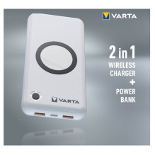 Varta belaidė išorinė baterija 20000mAh 1x USB-C + 2x USB-A