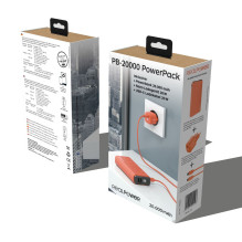 Powerbank Realpower Powerbank PB-20000 nustatyta oranžinė 20.000mAh