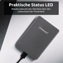 Intenso Magnetinis belaidis išorinis akumuliatorius, 5000 mAh, pilkas, USB-C Intenso Magnetinis belaidis išorinis akumuliatorius, 5000 mAh, pilkas, USB-C