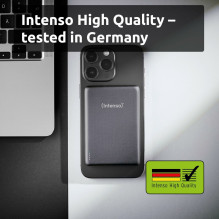 Intenso Magnetinis belaidis išorinis akumuliatorius, 10000 mAh, pilkas, USB-C Intenso Magnetinis belaidis išorinis akumuliatorius, 10000 mAh, pilkas, USB-C