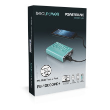 RealPower Powerbank PB-10000 PD+ Nutopia 10.000mAh