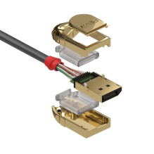 LINDY DisplayPort Kabel Gold Line 4K60Hz 7.50m
