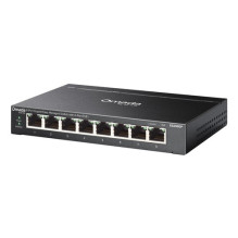 8 PORTŲ 1G LENGVAI VALDOMAS PEREJIMAS / 8X POE+ 64 W POE GALIOS BE VENTILIATORIAUS
