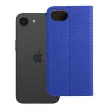 Atverčiamas dėklas, skirtas iPhone 16e (SE 4 2025), jautriai knygelei, mėlynas