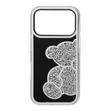Case for iPhone 17 Pro Max / 18 Pro Max Teddy Bear silver