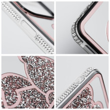 Dėklas, skirtas iPhone 17 Pro / 18 Pro meškiukui, rožinis Dėklas, skirtas iPhone 17 Pro / 18 Pro meškiukui, rožinis