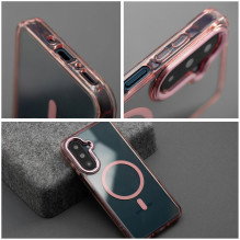 Case for Samsung S25 FE / S26 FE Frame Clear Hybrid Mag Cover compatible with MagSafe powder pink Case for Samsung S25 FE / S26 FE Frame Clear Hybrid Mag Cover compatible with MagSafe powder pink