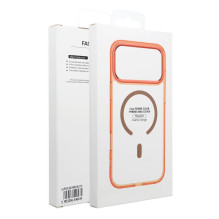 Case for iPhone 17 Pro / 18 Pro Frame Clear Hybrid Mag Cover compatible with MagSafe hermes orange Case for iPhone 17 Pro / 18 Pro Frame Clear Hybrid Mag Cover compatible with MagSafe hermes orange