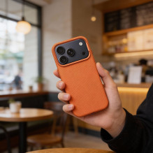 Case for iPhone 17 Pro / 18 Pro K-Look compatible with MagSafe orange