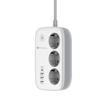 Ilgintuvas Forcell F-Energy 3 lizdai + USB C 30W + 3 x USB A QC3.0 PD + WiFi Tuya, „SmartLife“, „Alexa“ 10A 2500W VT-PS0 Ilgintuvas Forcell F-Energy 3 lizdai + USB C 30W + 3 x USB A QC3.0 PD + WiFi Tuya, „SmartLife“, „Alexa“ 10A 2500W VT-PS0