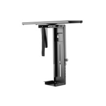 Equip PC holder for under-desk mounting 360° 10Kg Black retail