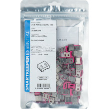 Smartkeeper SMARTKEEPER USB prievado blokatorius 100 - 100x kištukas, rožinis
