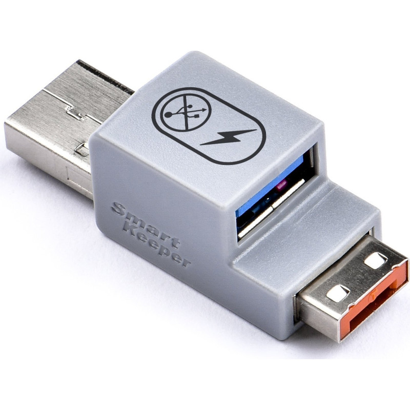 SmartKeeper Basic "USB-A Port" Smart Data Blocker Orange