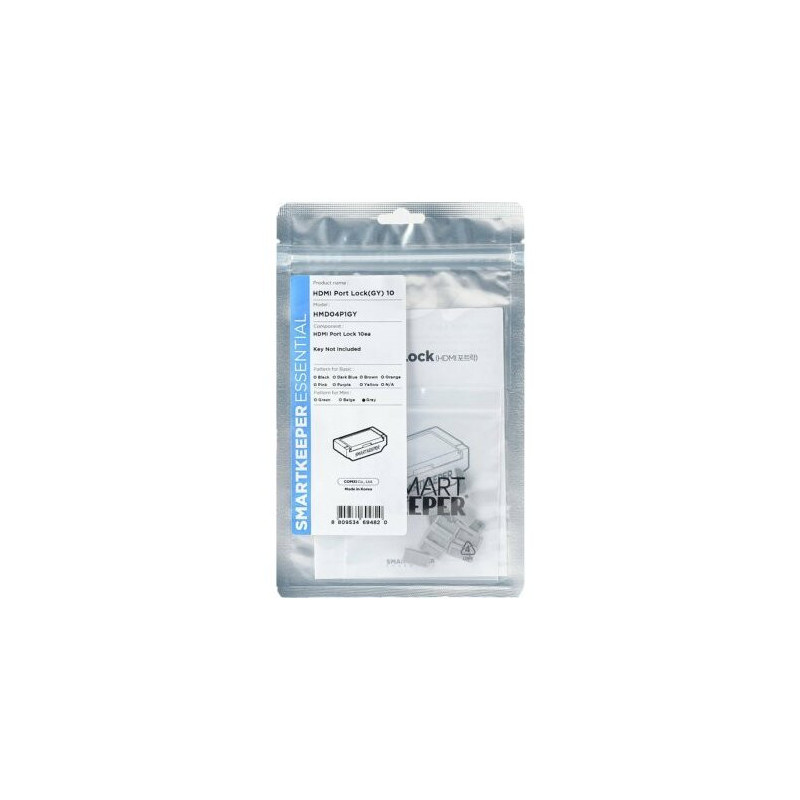 SmartKeeper Mini "HDMI Port" Blocker gray 10 pcs.