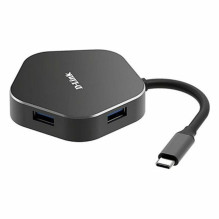 D-Link DUB-M420 4?in?1 USB?C šakotuvas su HDMI / USB?C Ladeanschluss (juoda / sidabrinė)