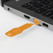 ZUB Lindy RJ45 prievadų blokatorius Oranžinė