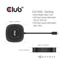 Stotis / replikatorius Club 3D CSV-1550 3.2 C tipas Stotis / replikatorius Club 3D CSV-1550 3.2 C tipas