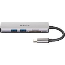 D-Link DUB-M530 5-in-1 USB-C šakotuvas su HDMI / SD skaitytuvu D-Link DUB-M530 5-in-1 USB-C šakotuvas su HDMI / SD skaitytuvu