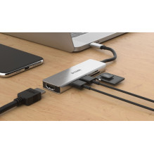 D-Link DUB-M530 5-in-1 USB-C šakotuvas su HDMI / SD skaitytuvu D-Link DUB-M530 5-in-1 USB-C šakotuvas su HDMI / SD skaitytuvu