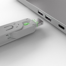 LINDY USB Type A port locks 4xGreen with key LINDY USB Type A port locks 4xGreen with key