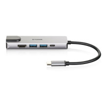 Stotis / replikatorius D-Link 5w1 USB-C (DUB-M520)