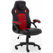 Raptor Gaming Stuhl GS-40 PU + Fabric Black / rot