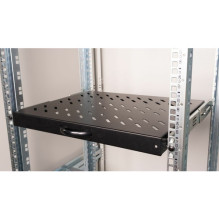 Equip 19" plaukts serveru skapjiem 60cm 1U Black Equip 19" plaukts serveru skapjiem 60cm 1U Black