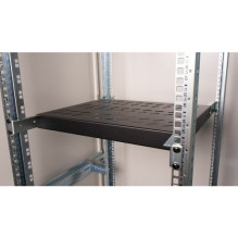 Equip 19 colių stovas serverių spintelėms 35cm 1U Juodas Equip 19 colių stovas serverių spintelėms 35cm 1U Juodas
