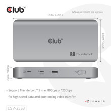 CLUB3D CSV-2563 USB šakotuvas ir šakotuvas