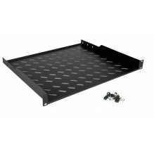 Equip 19" fiksēta plaukta plaukts serveru skapjiem 40cm 1U Black Equip 19" fiksēta plaukta plaukts serveru skapjiem 40cm 1U Black