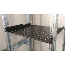 Equip 19" fiksēta plaukta plaukts serveru skapjiem 40cm 1U Black Equip 19" fiksēta plaukta plaukts serveru skapjiem 40cm 1U Black
